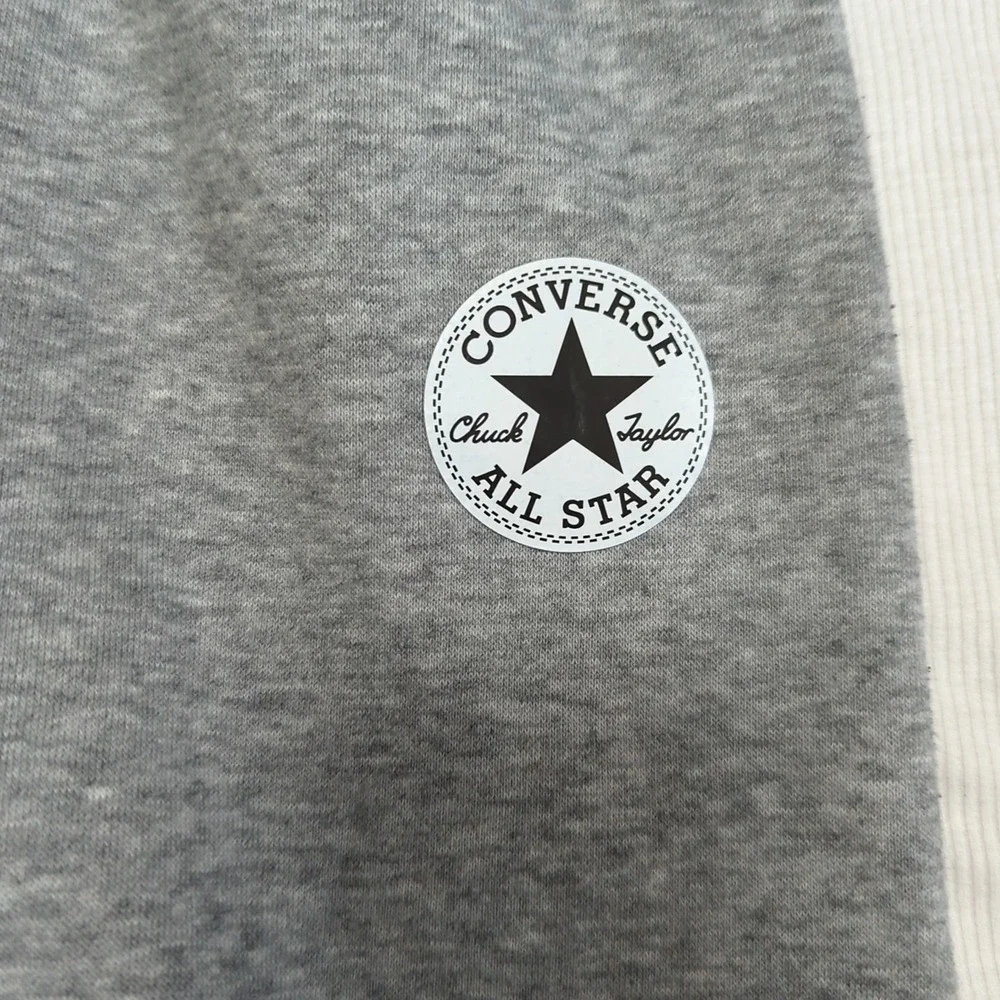 Converse Chuck Taylor All Star Boys Size Small 8/10 Gray‎ Fleece Joggers 317